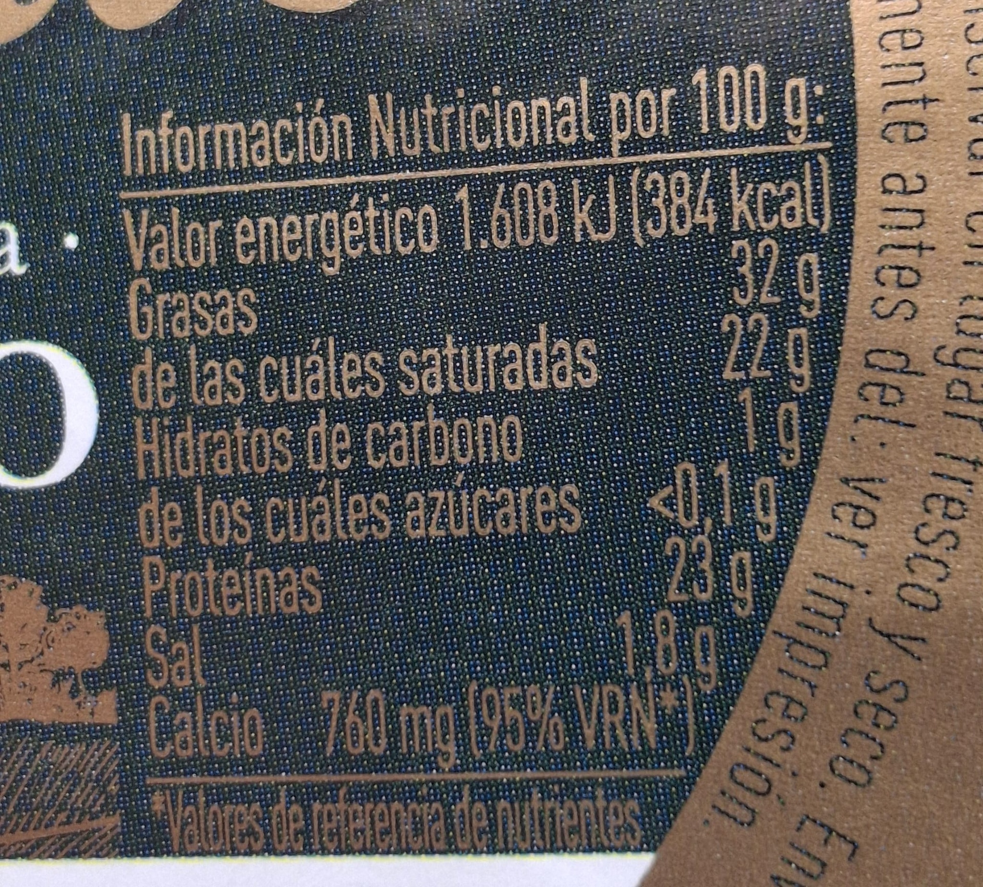Pieza Entera Queso Mezcla Curado 450 g aprox. CERRATO