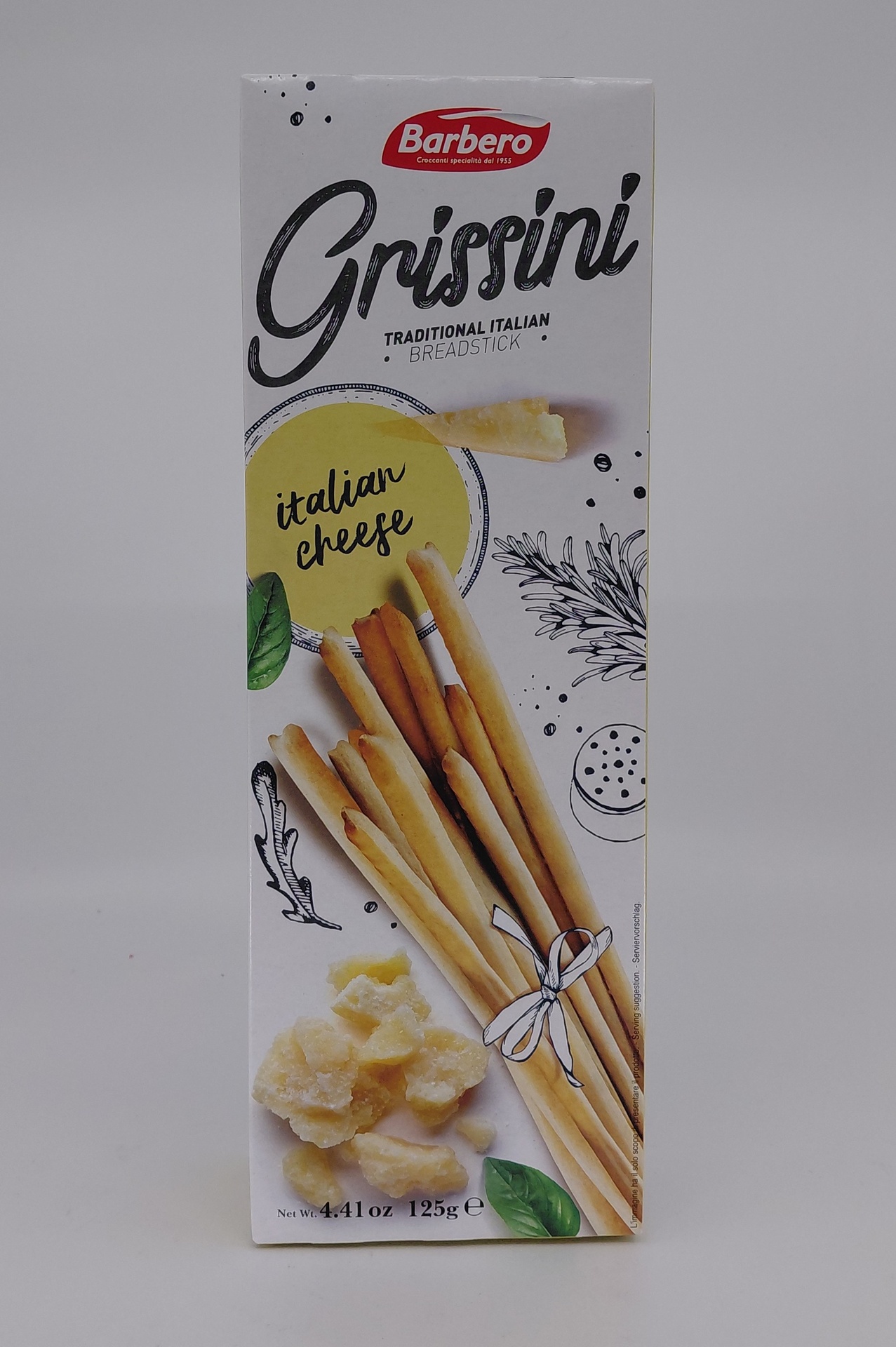 Estuche Grissini Método Tradicional Sabor Queso 125 g BARBERO