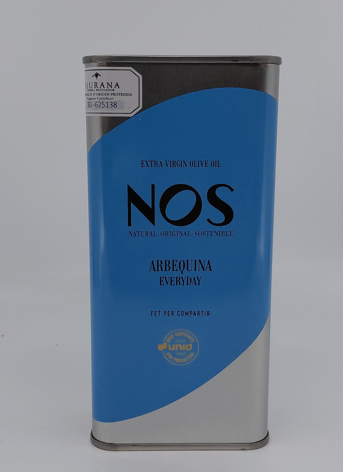 Lata 500 ml Aceite de Oliva Virgen Extra Arbequina NOS (DOP Siurana)