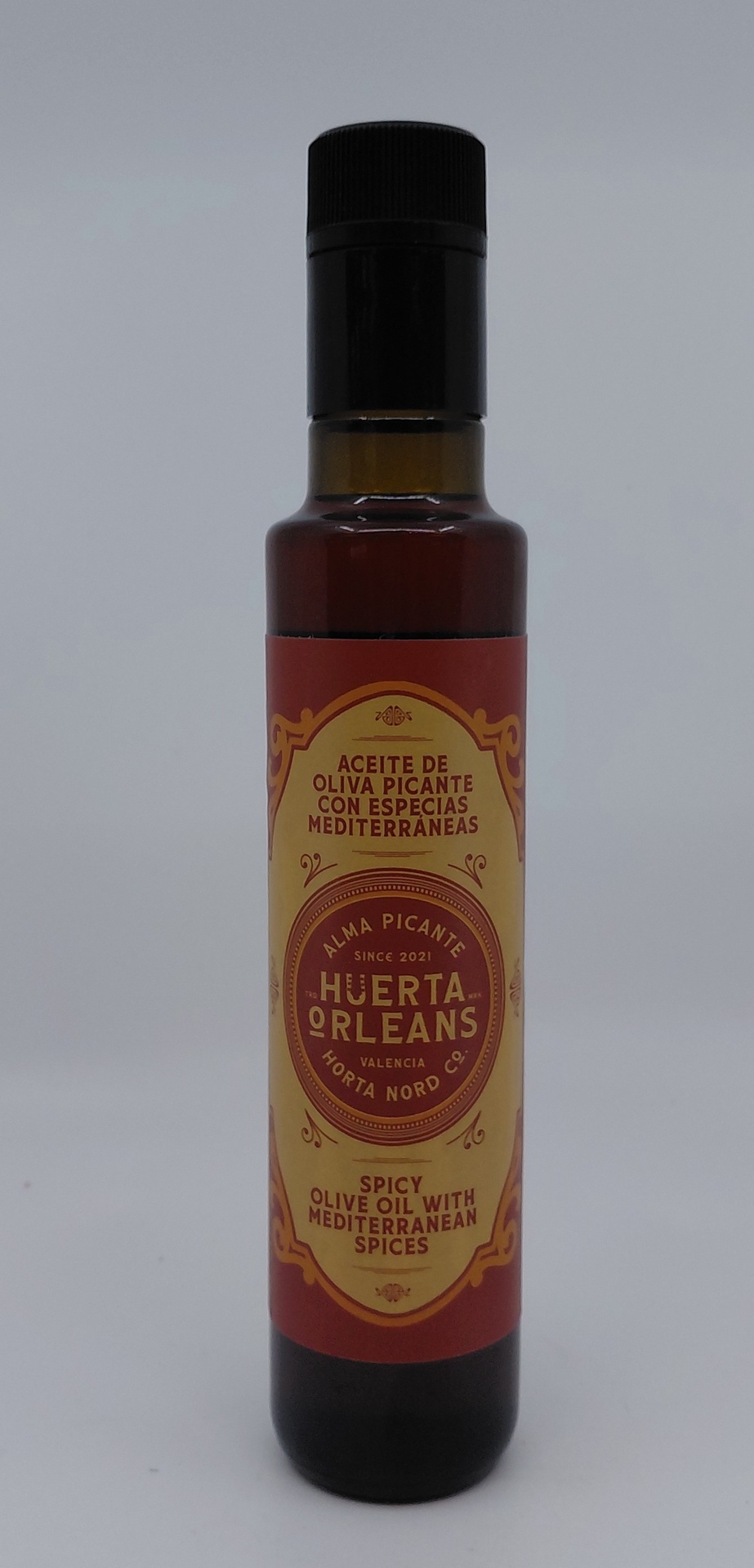 Aceite de Oliva Picante con Especias Mediterráneas 250 ml HUERTA ORLEANS