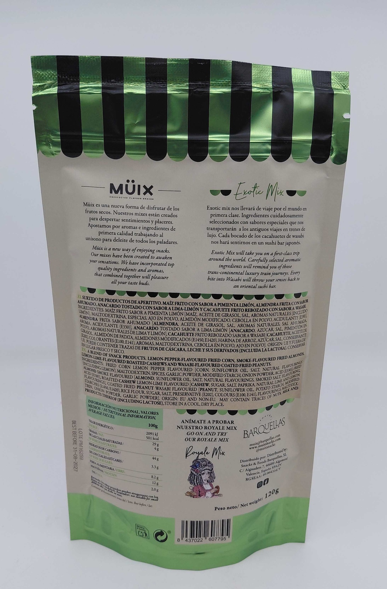 Surtido de Aperitivos Exotic Mix 120 g MÜIX