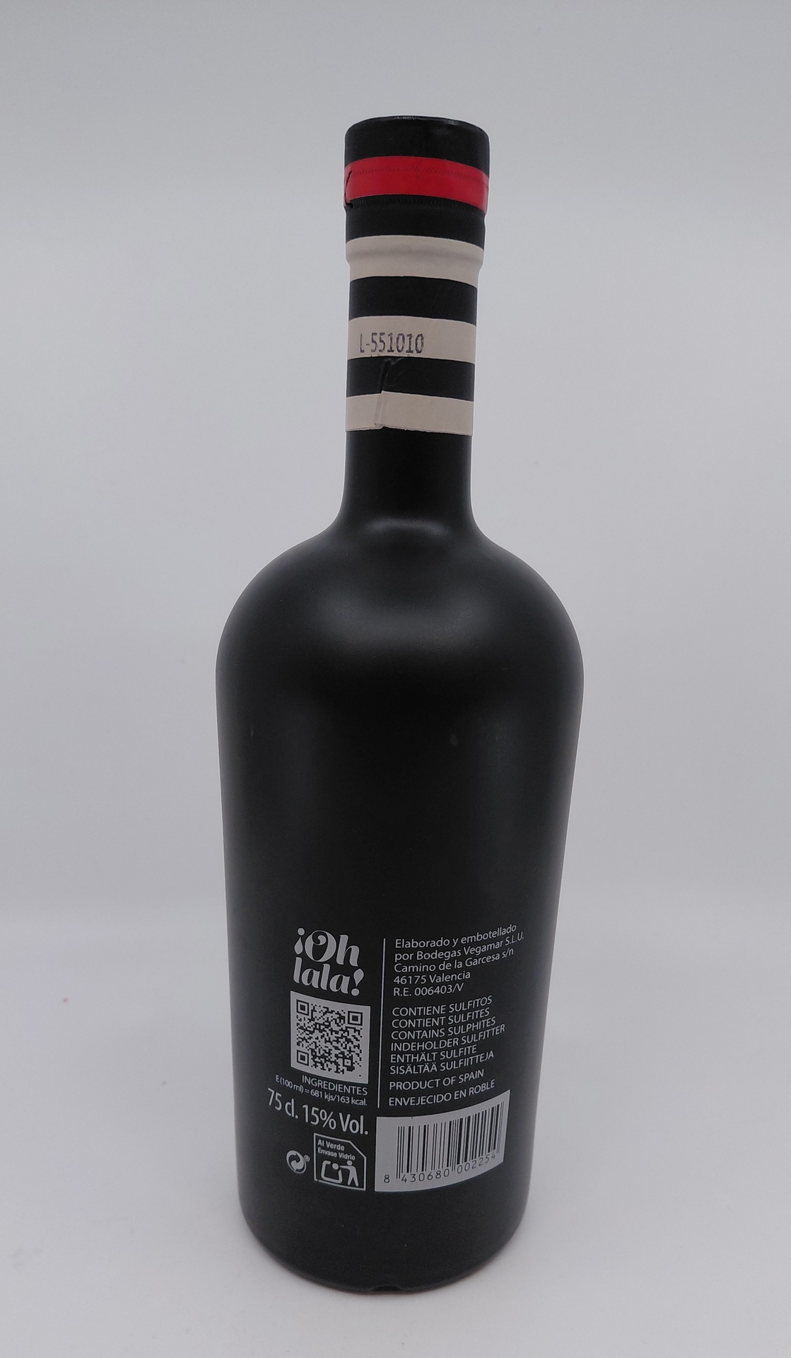 Vermouth Rouge ¡OH LALA! Añejo Criado en Roble 75 cl