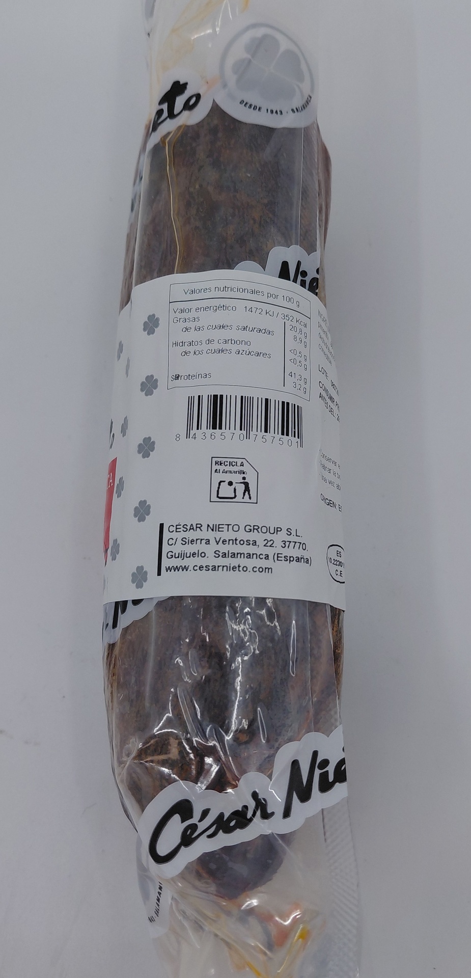 Caña Lomo Ibérico Bellota 300-400 g aprox. CÉSAR NIETO (Guijuelo)
