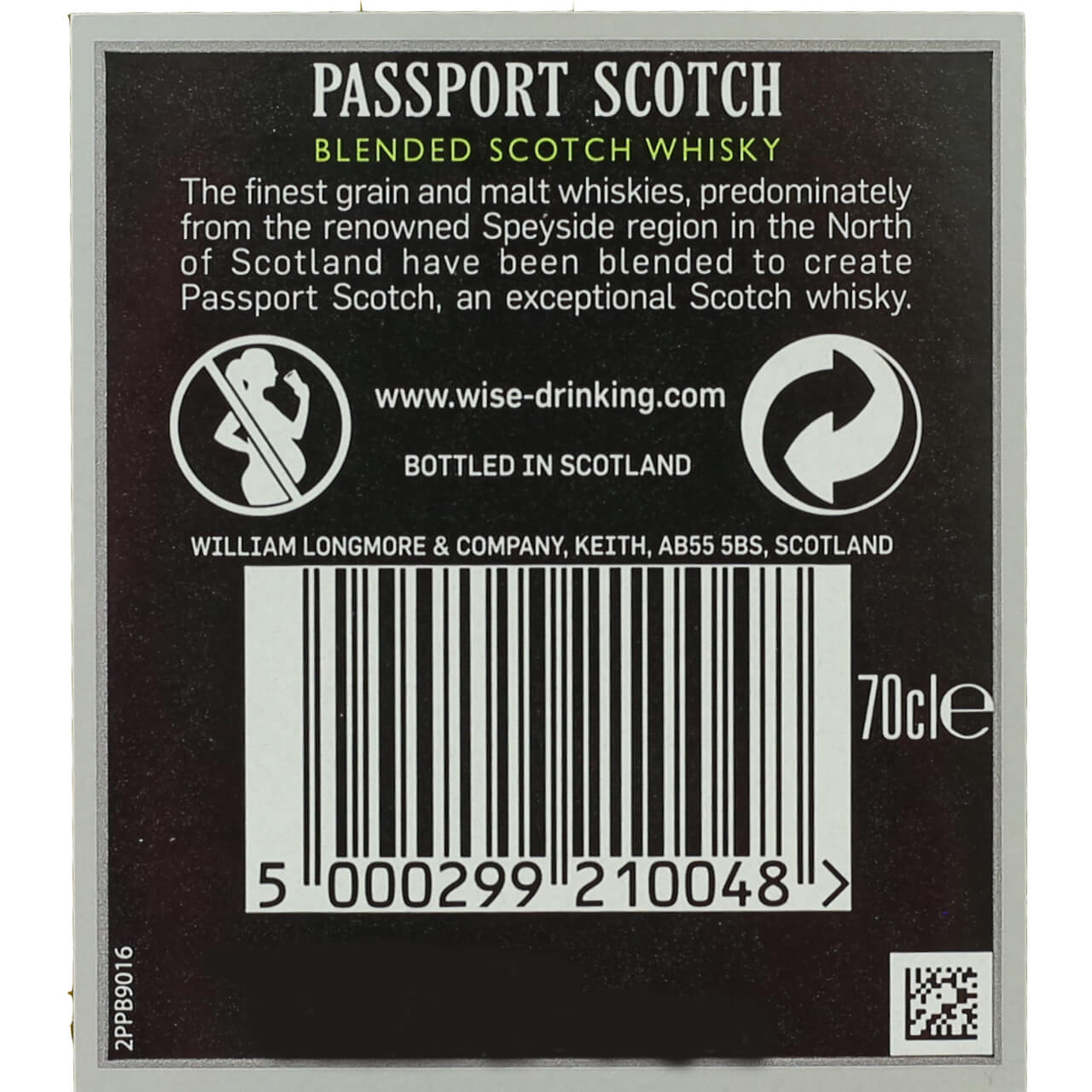 Whisky Escocés PASSPORT 70 cl