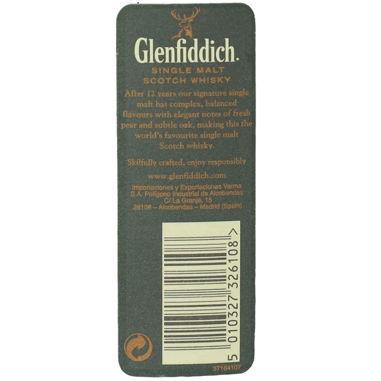 Whisky GLENFIDDICH MALTA 12 Años 50 cl Estuchado