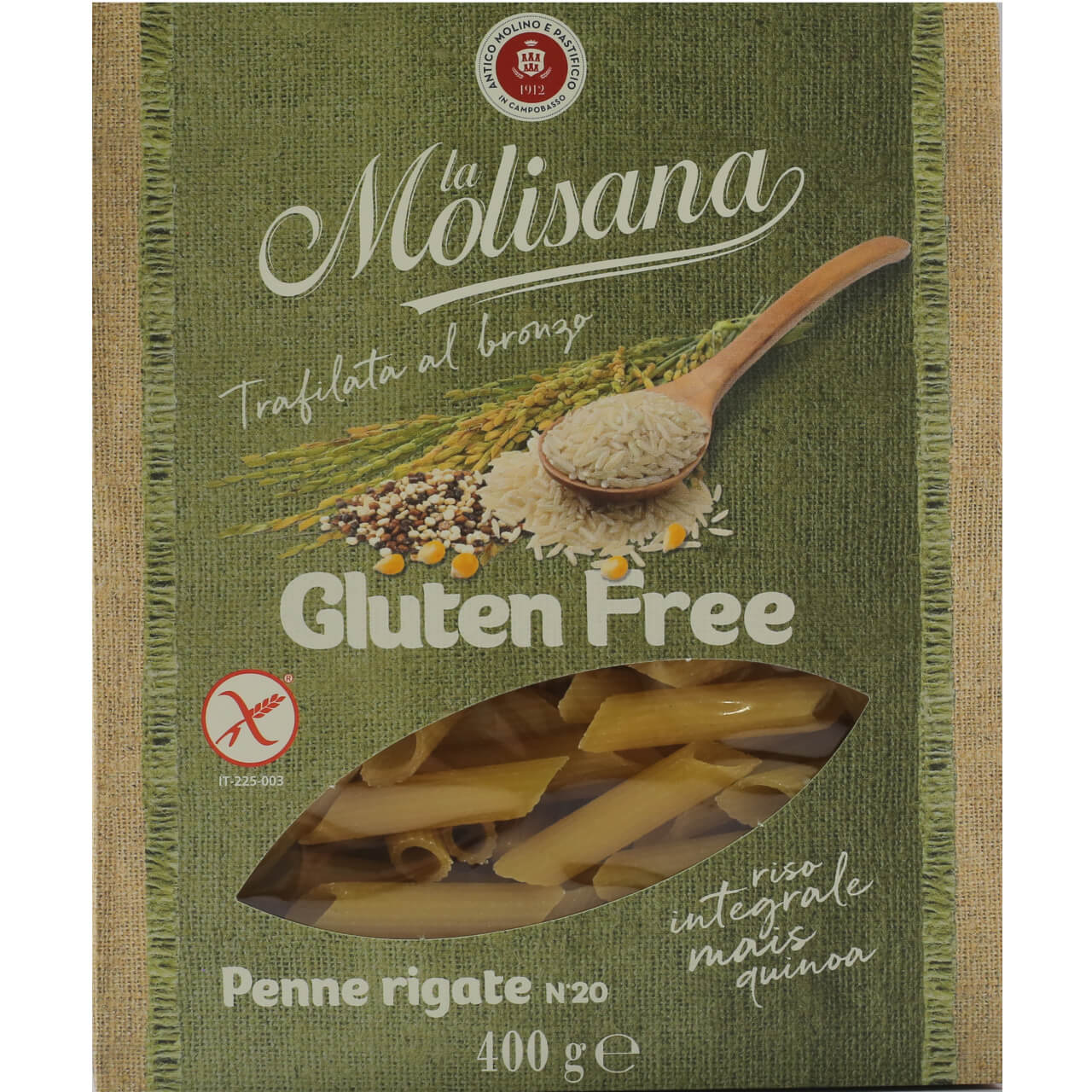 Penne Rigate Nº 20 Sin Gluten 400 g LA MOLISANA