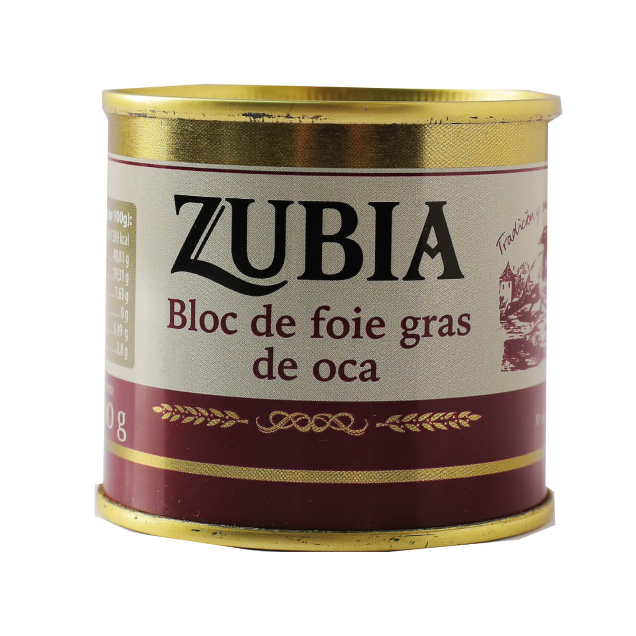 Lata Bloc de Foie de Oca 100 g  ZUBIA