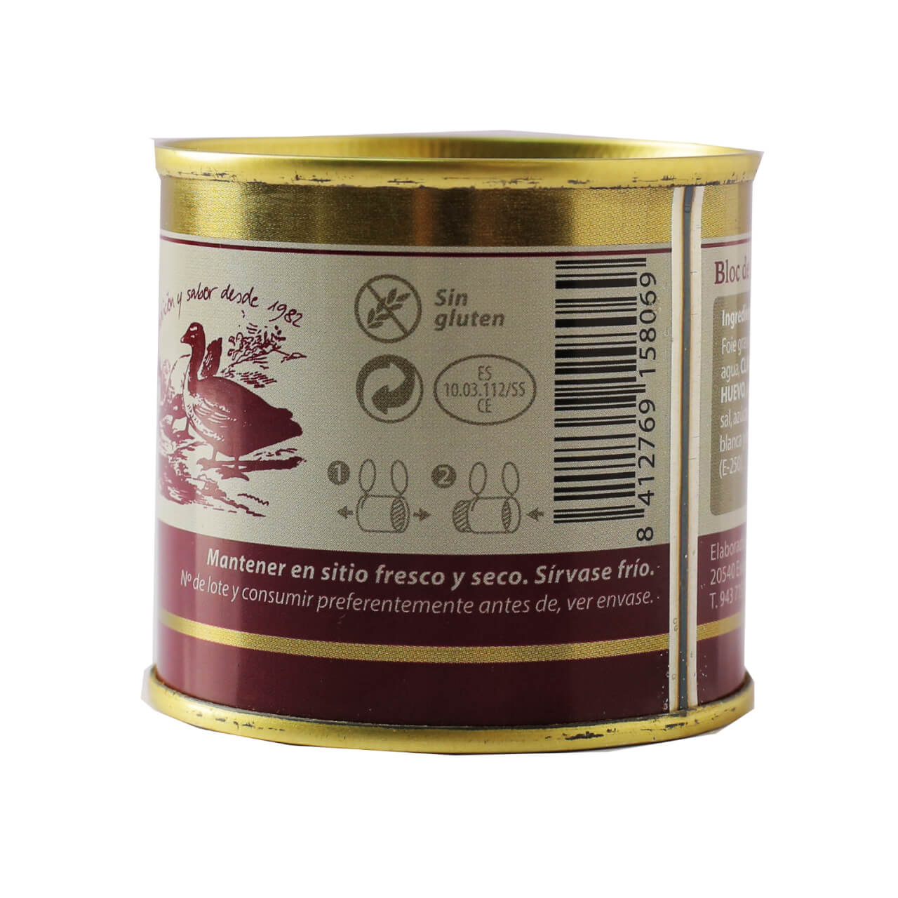 Lata Bloc de Foie de Oca 100 g  ZUBIA