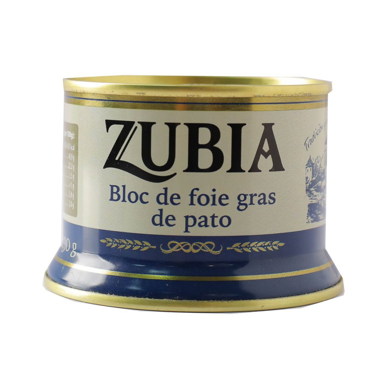 Lata Campana Bloc de Foie de Pato 98% 130 g ZUBIA