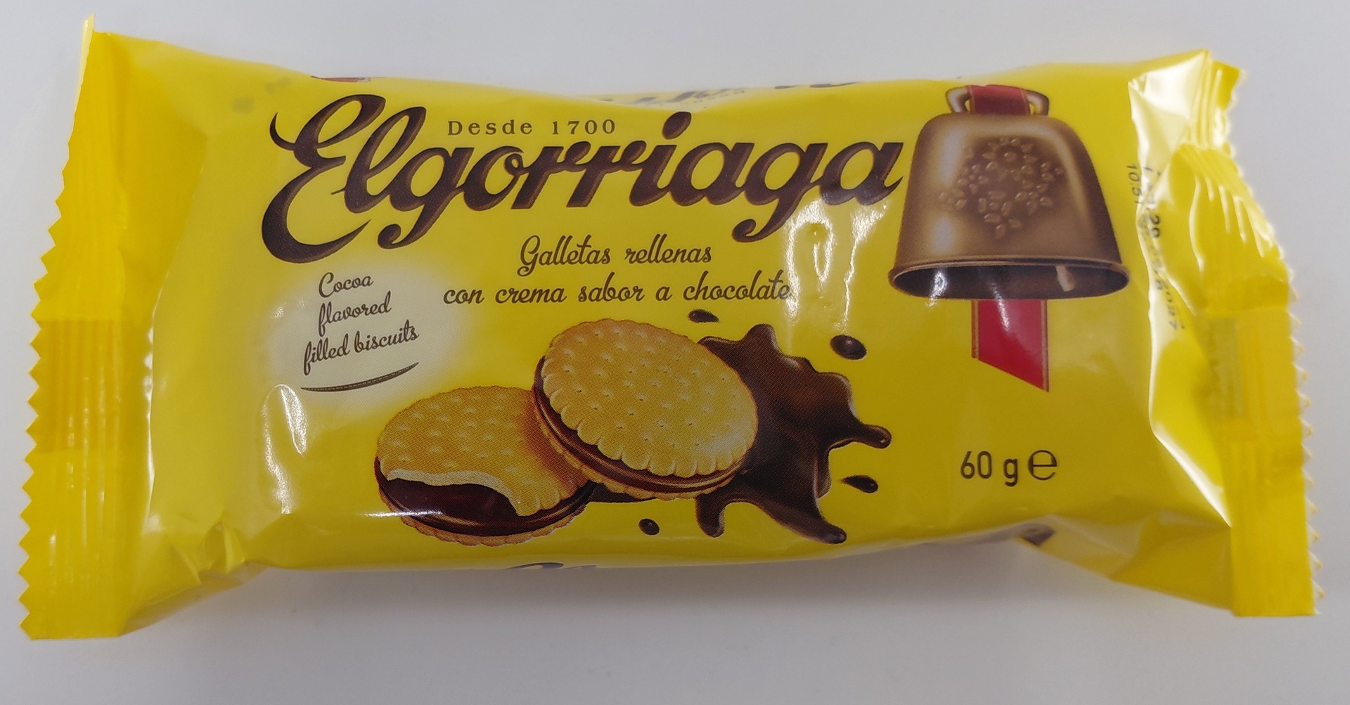 Galletas Rellenas de Chocolate 60 g ELGORRIAGA