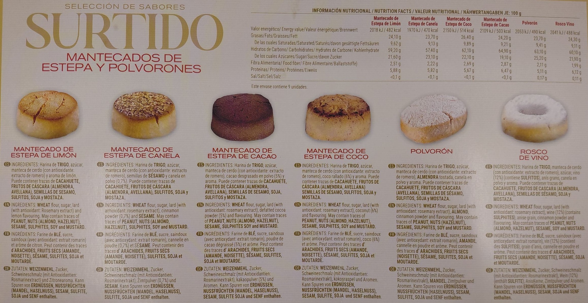 Surtido Mantecados y Polvorones 150 g EL SANTO (IGP Estepa)