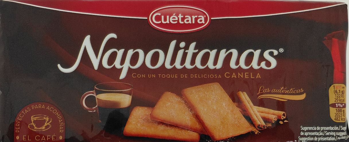 Galletas Napolitanas con Canela 213 g CUÉTARA