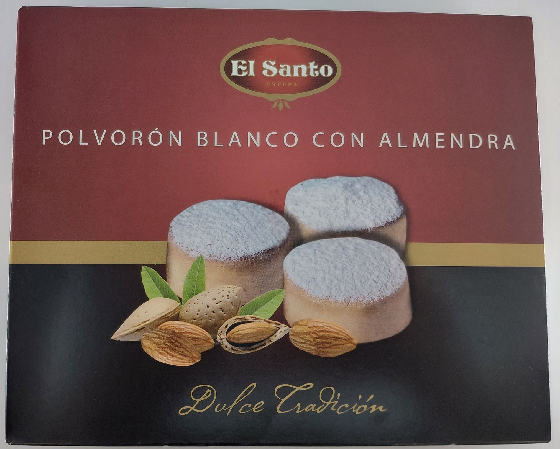 Polvorón Blanco con Almendra 150 g EL SANTO de ESTEPA