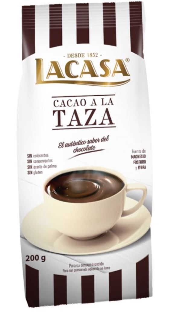 Bolsa Cacao a la Taza en Polvo 200 g LACASA
