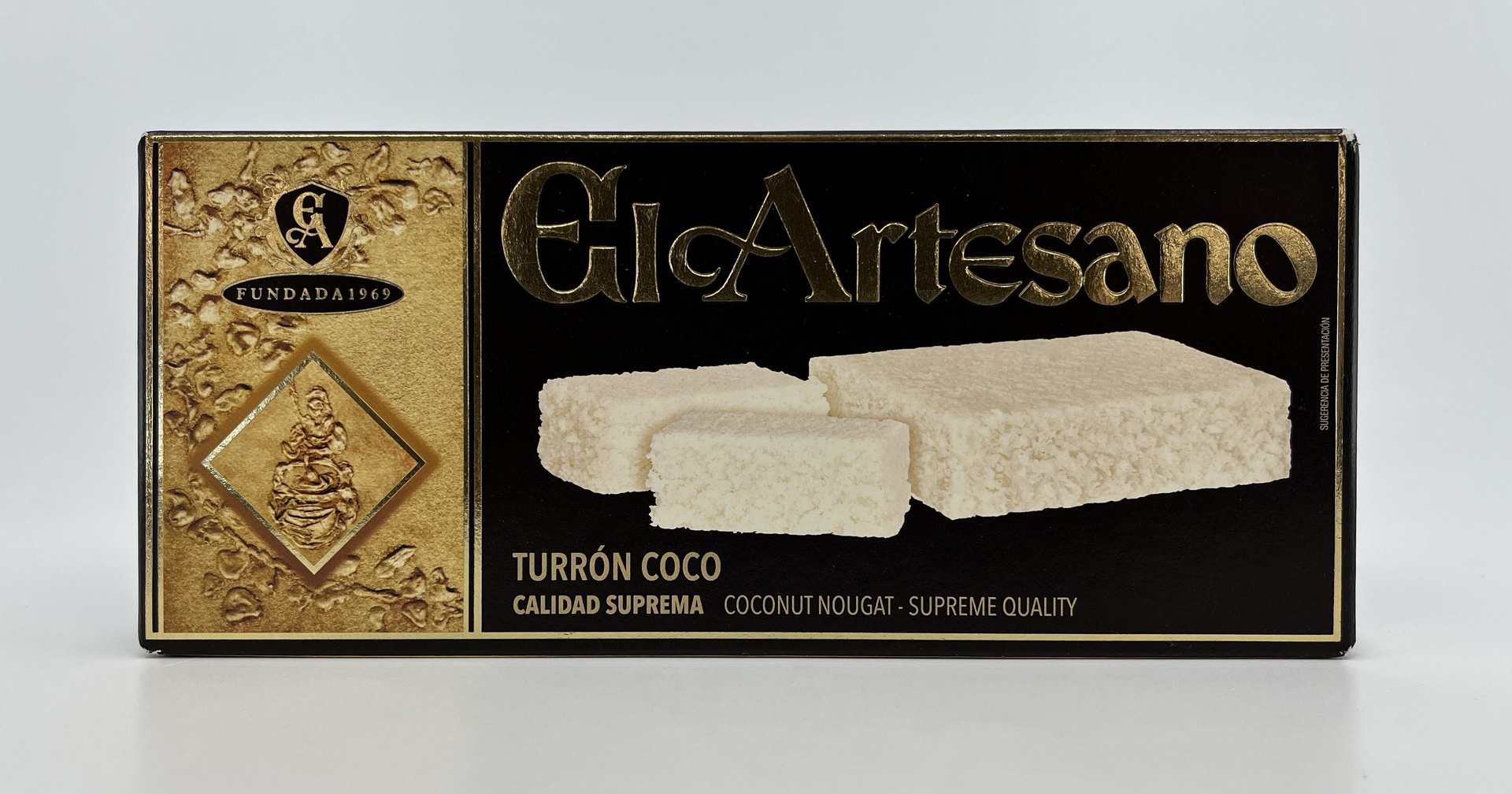 Turrón Coco Calidad Suprema 150 g EL ARTESANO