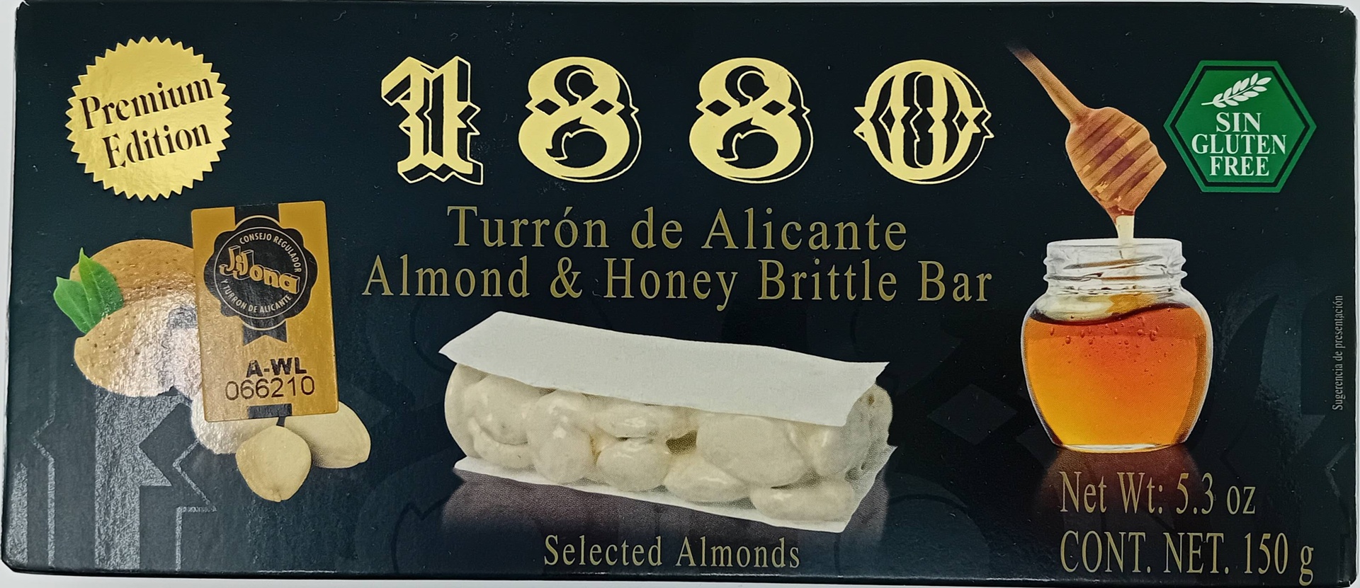 Turrón Alicante Calidad Suprema 150 g 1880