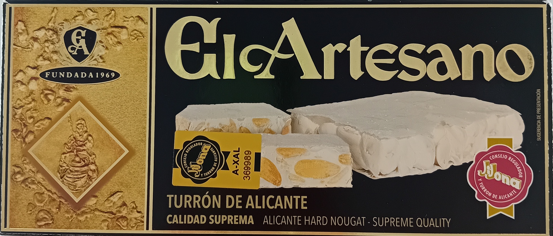 Turrón Alicante Calidad Suprema 150 g EL ARTESANO