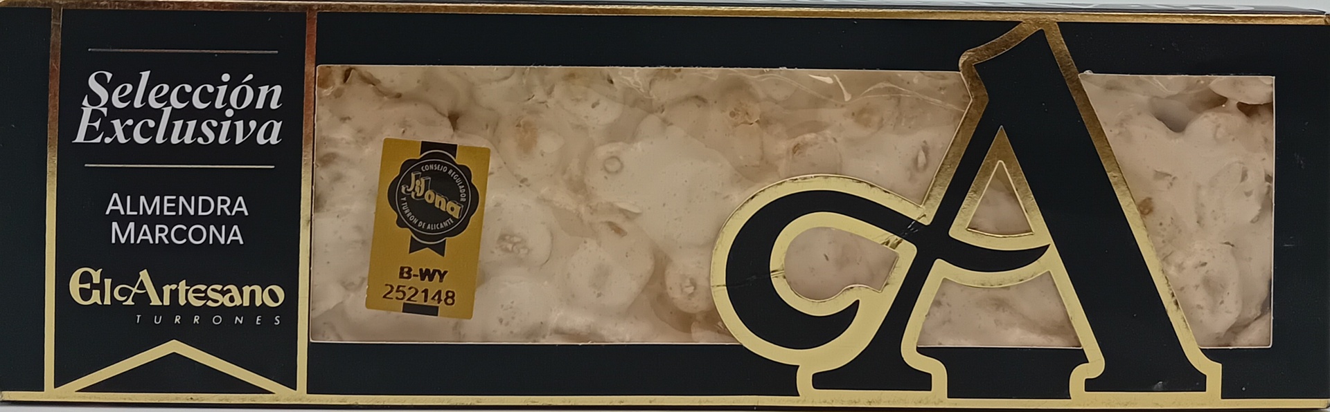 Turrón Alicante Almendra Marcona Selección Exclusiva 220 g EL ARTESANO