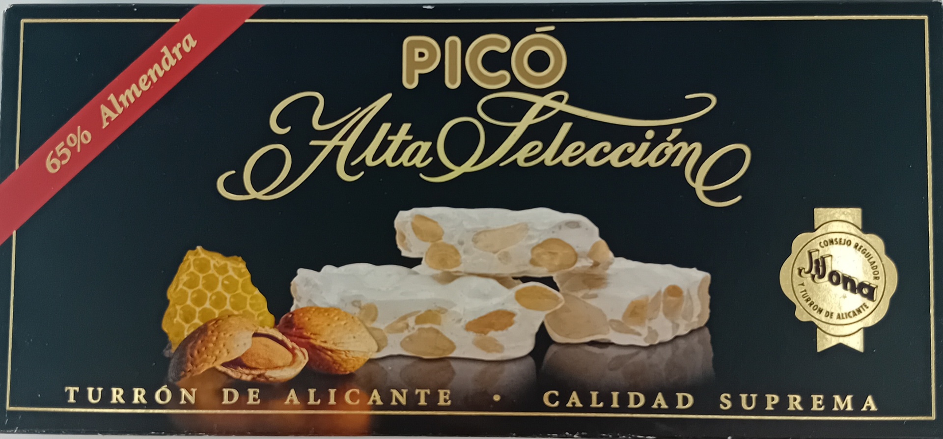 Turrón Alicante Alta Selección 65% Almendra 200 g PICÓ