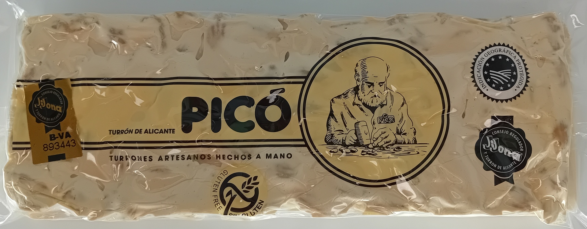 Turrón Alicante Calidad Suprema 250 g PICÓ Hecho a mano