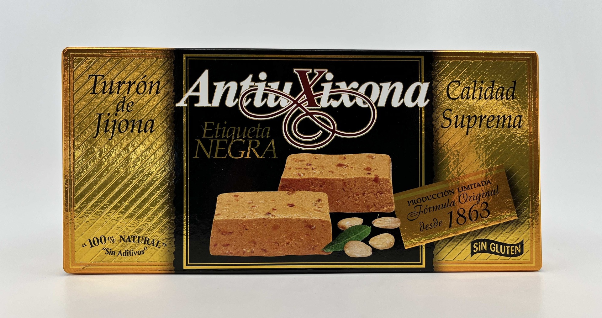Turrón Jijona Etiqueta Negra (70% Almendra) 150 g ANTIU XIXONA