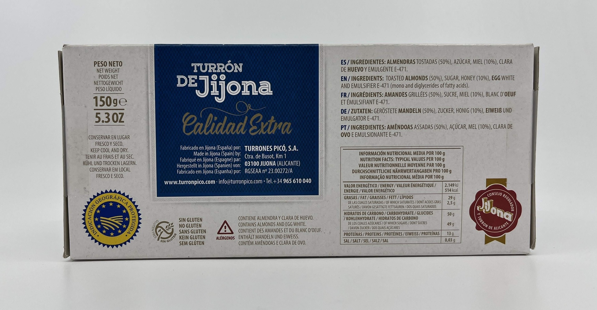 Turrón Jijona D.O. Jijona 150 g PICÓ