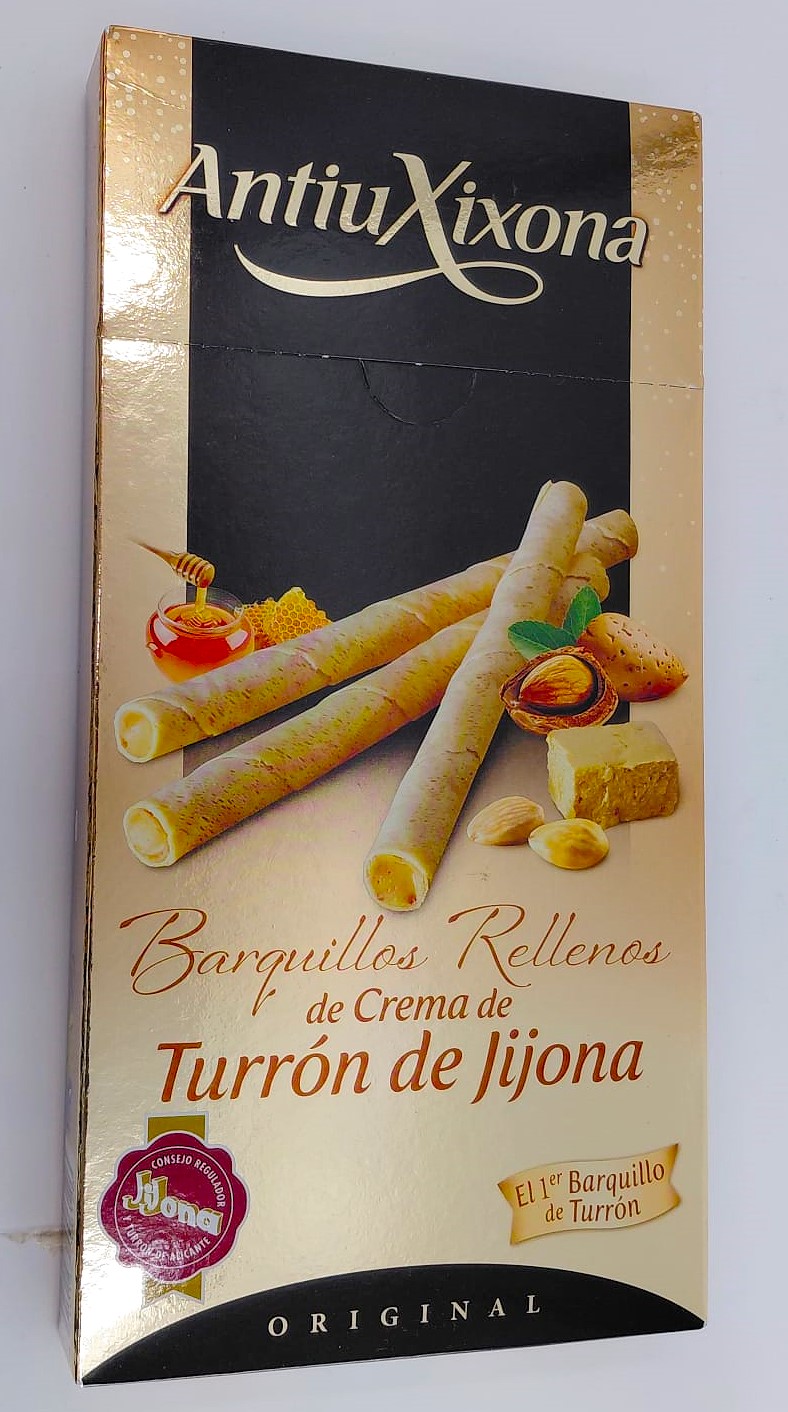 Barquillos Rellenos de Crema de Turrón de Jijona 75 g ANTIU XIXONA