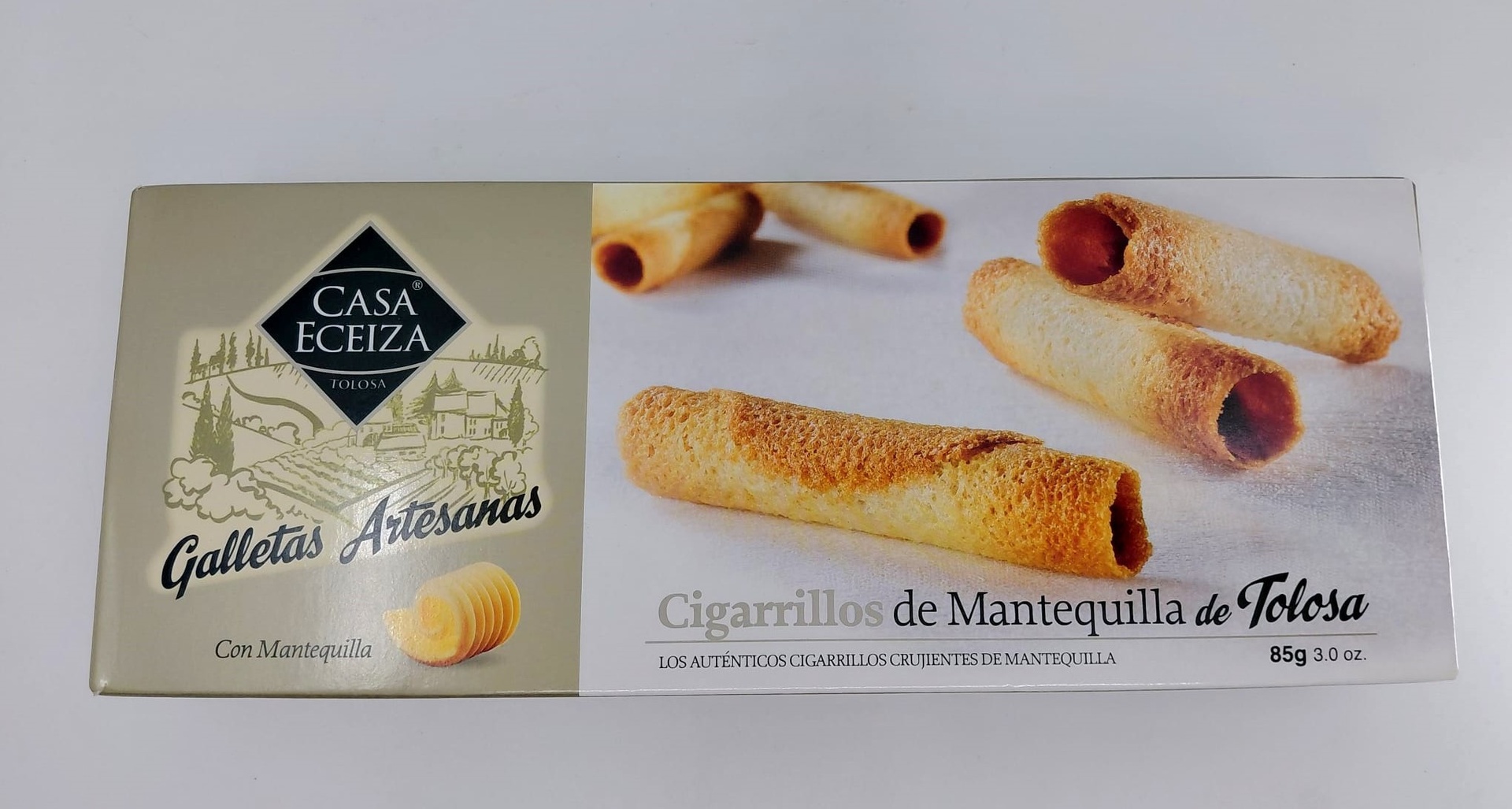 Cigarrillos Mantequilla de Tolosa 85 g CASA ECEIZA