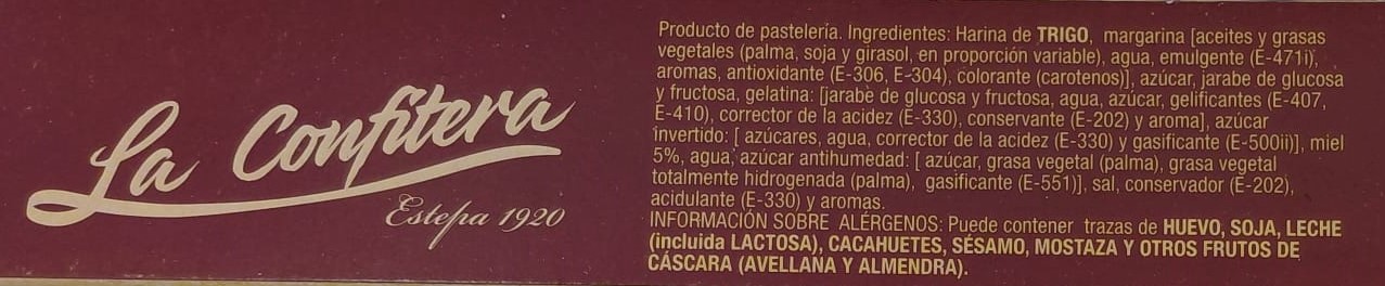 Caprichos de Hojaldre con Miel 125 g LA CONFITERA