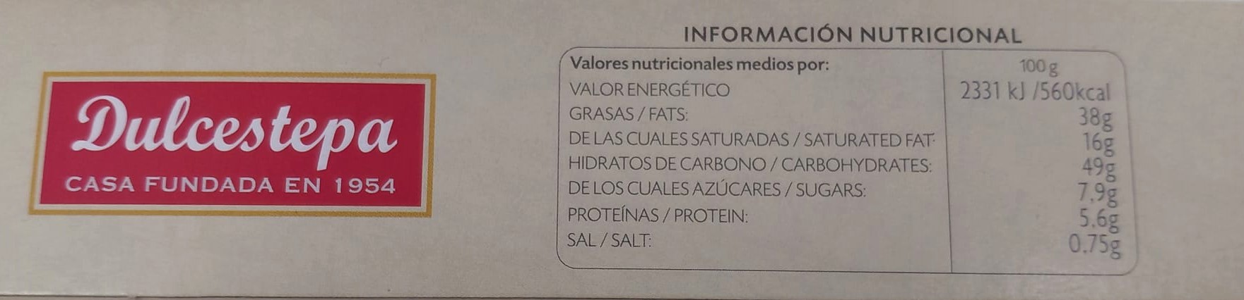 Dulce Fino de Hojaldre 100 g MANOLETES de Dulcestepa