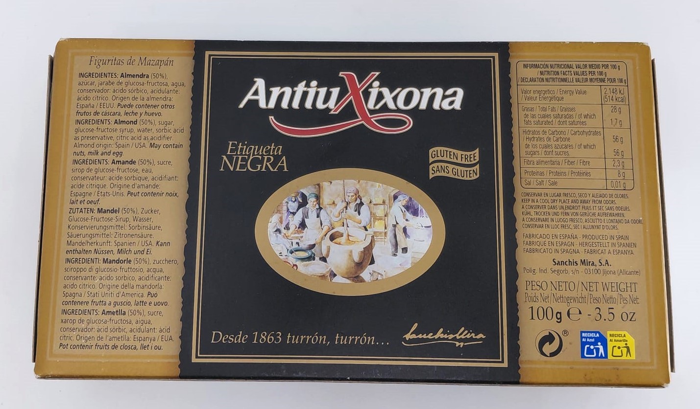 Mazapán Etiqueta Negra 100 g ANTIU XIXONA