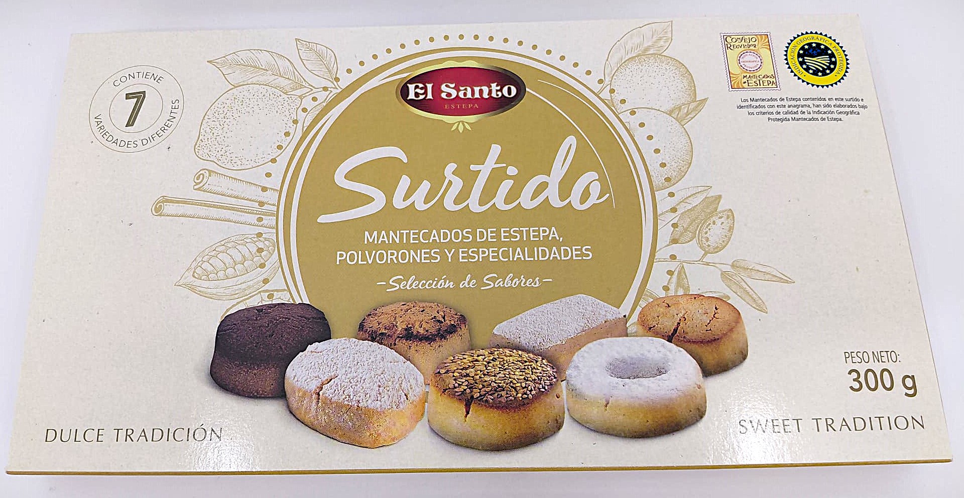 Surtido Mantecados y Polvorones 300 g EL SANTO (IGP Estepa)