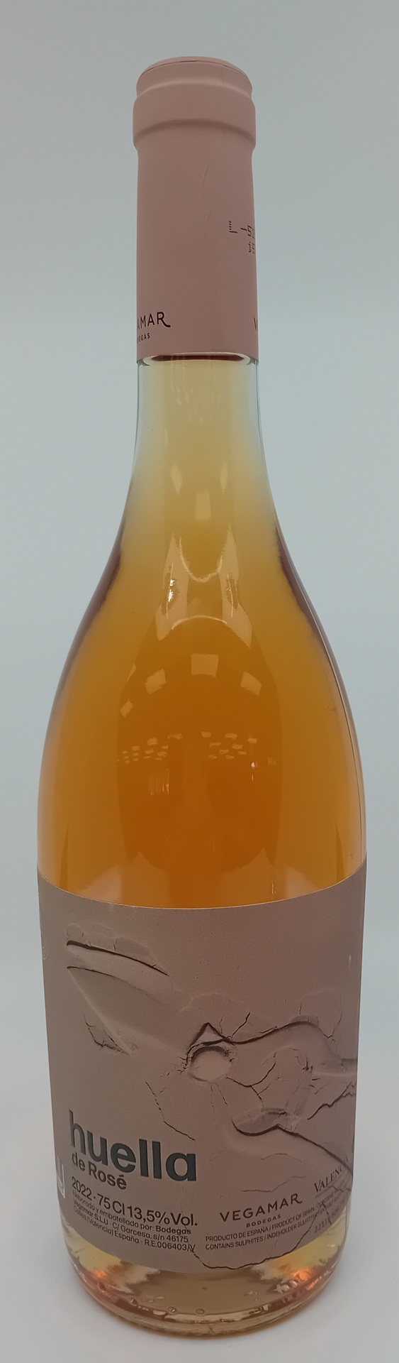 Botella Vino Rosado HUELLA de Merlot Rosé VEGAMAR