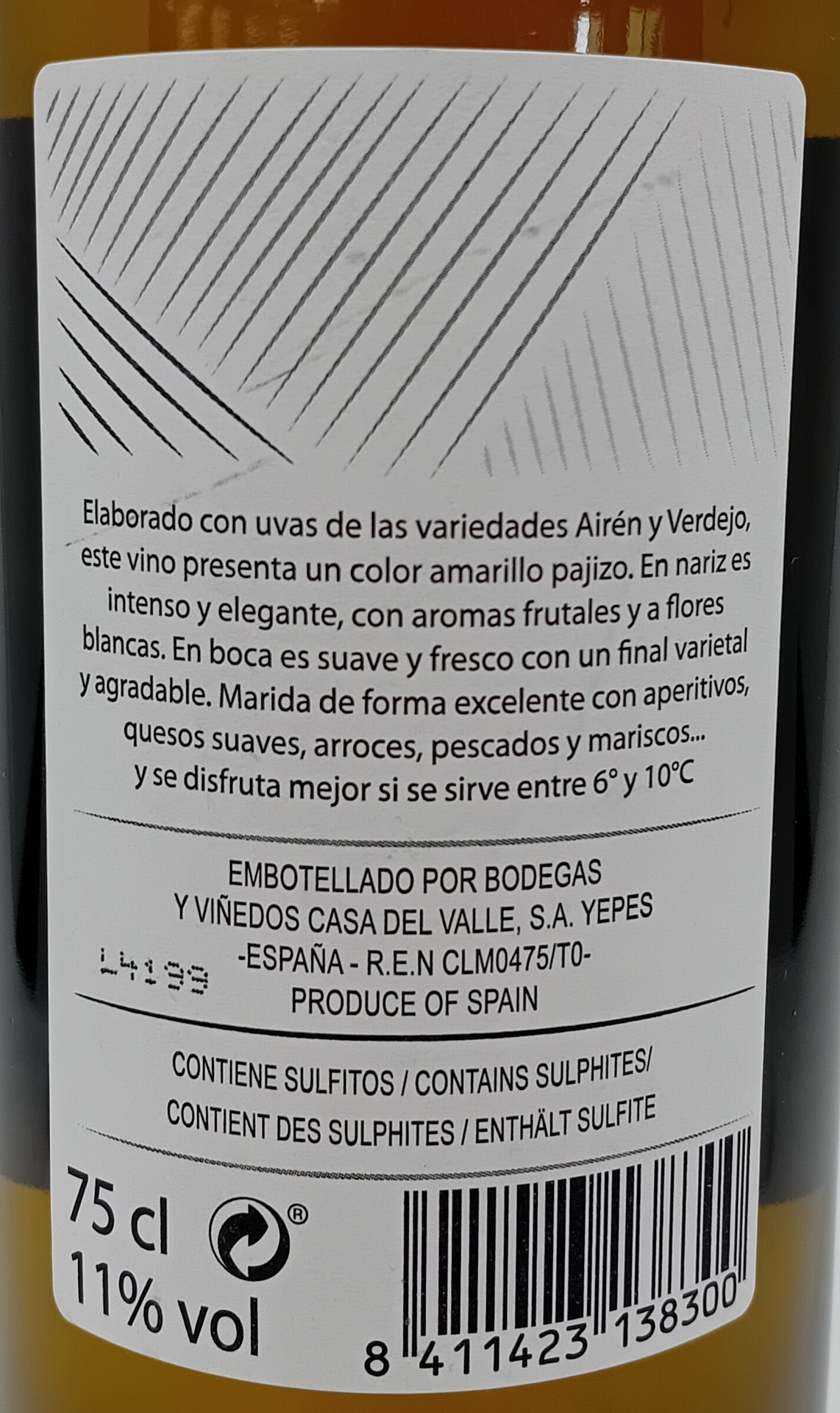 Vino Blanco DEFINITIVE Airen Verdejo Grupo Bodegas Olarra