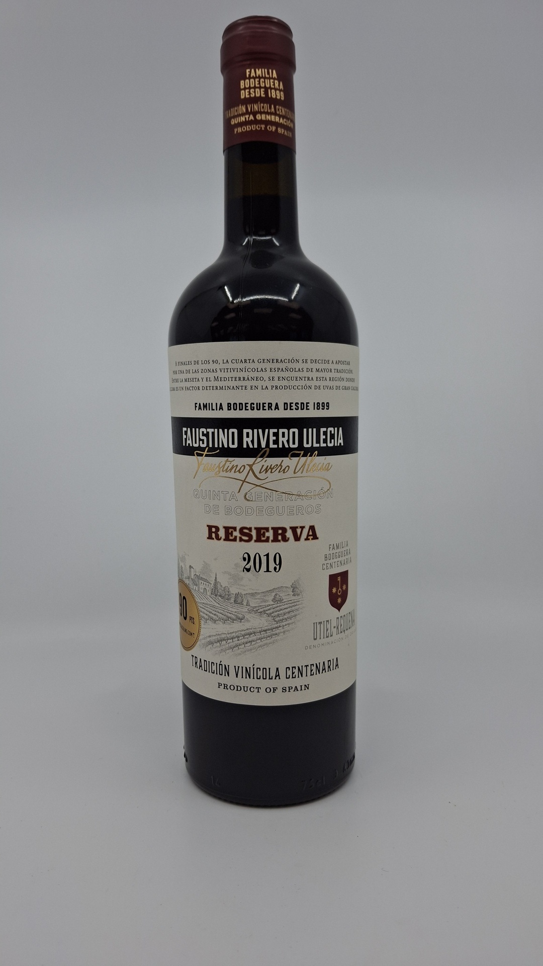 Vino Tinto D.O. Utiel Requena FAUSTINO RIVERO Reserva