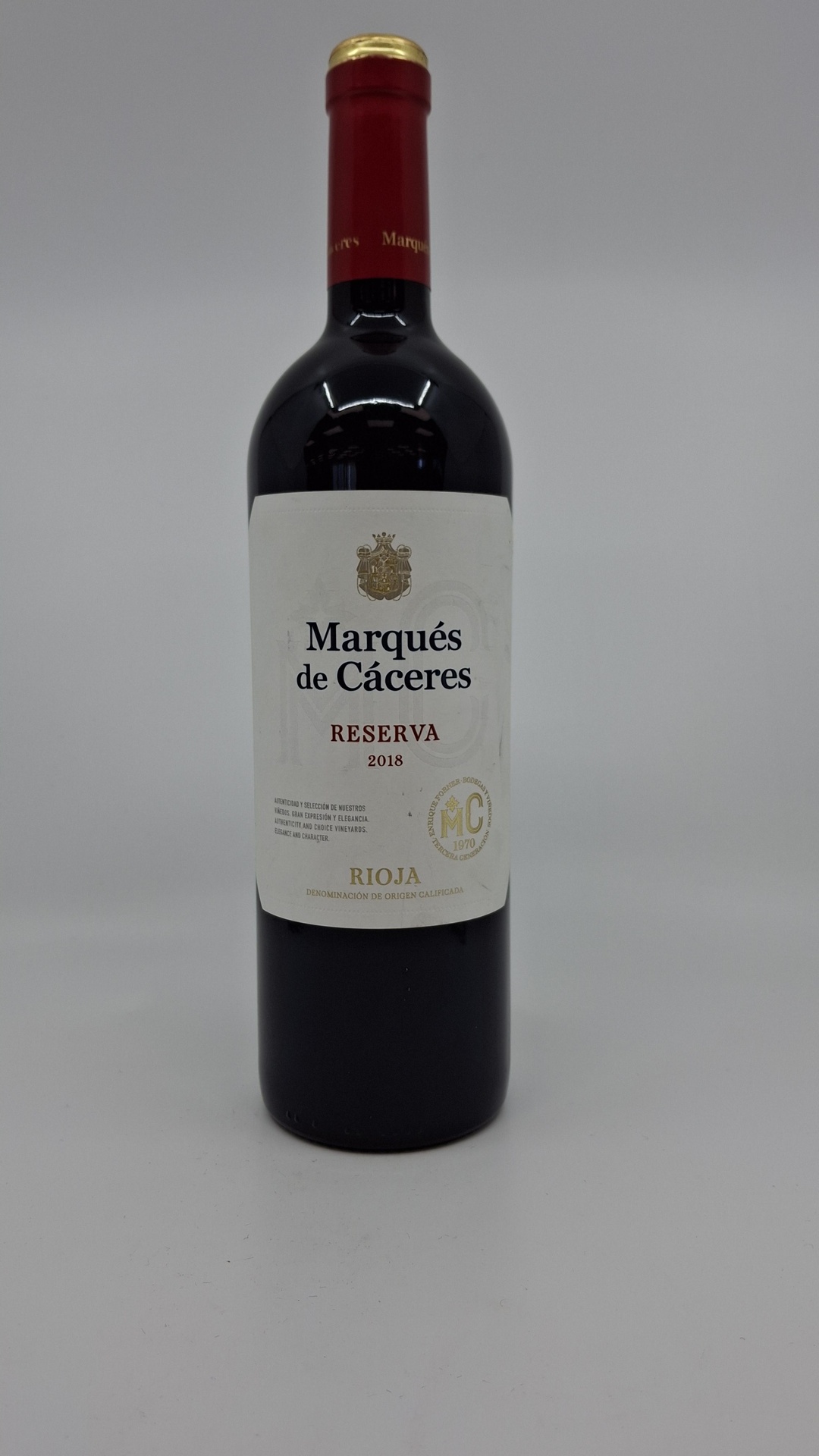 Vino Tinto D.O. Rioja MARQUÉS DE CÁCERES Reserva Edición Especial
