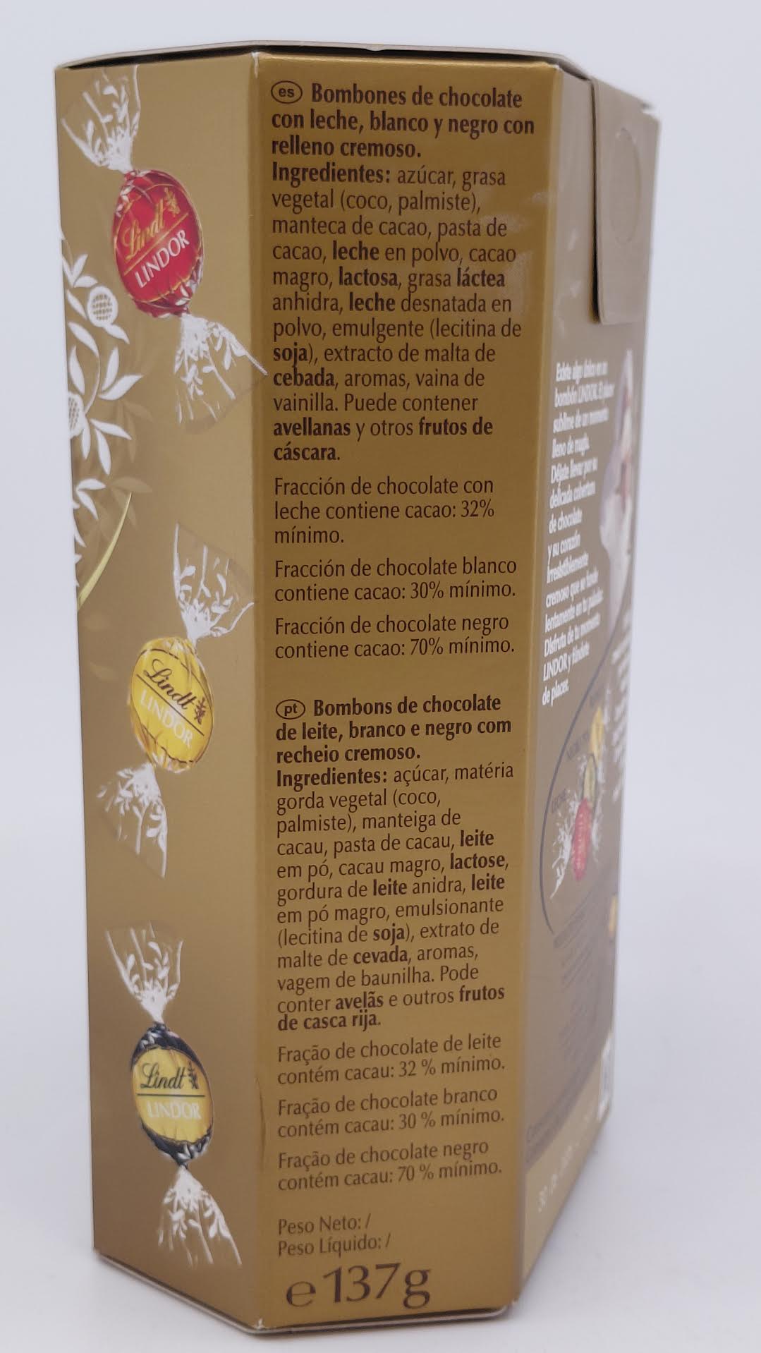Bombones Surtidos 200 g LINDOR de Lindt
