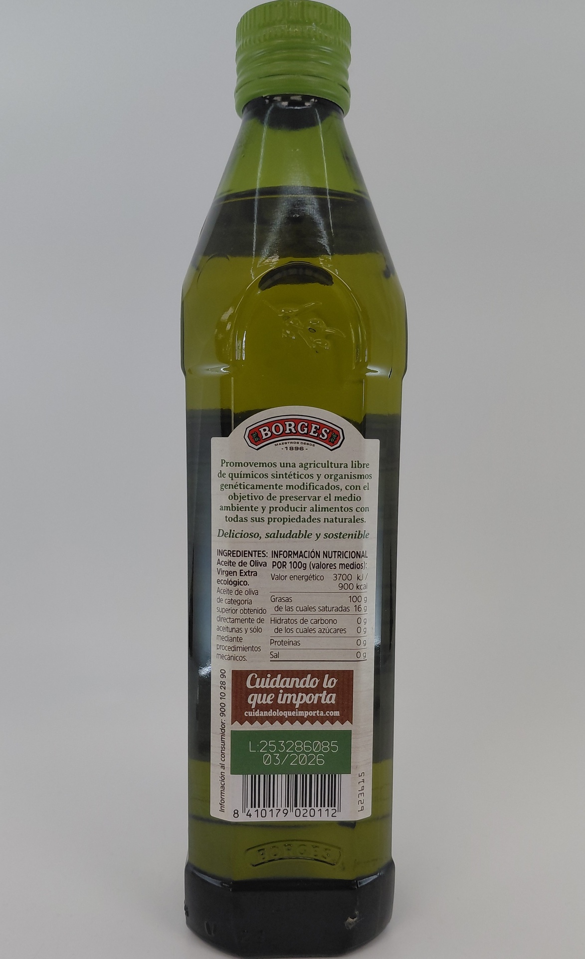 Aceite de Oliva Virgen Extra Ecológico 500 ml BORGES