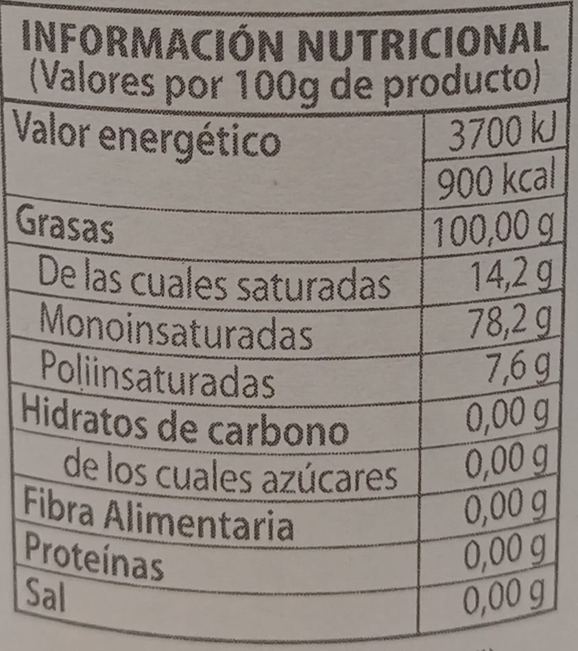 Aceite de Oliva Virgen Extra Premium 250 ml MOLINO DEL DUQUE