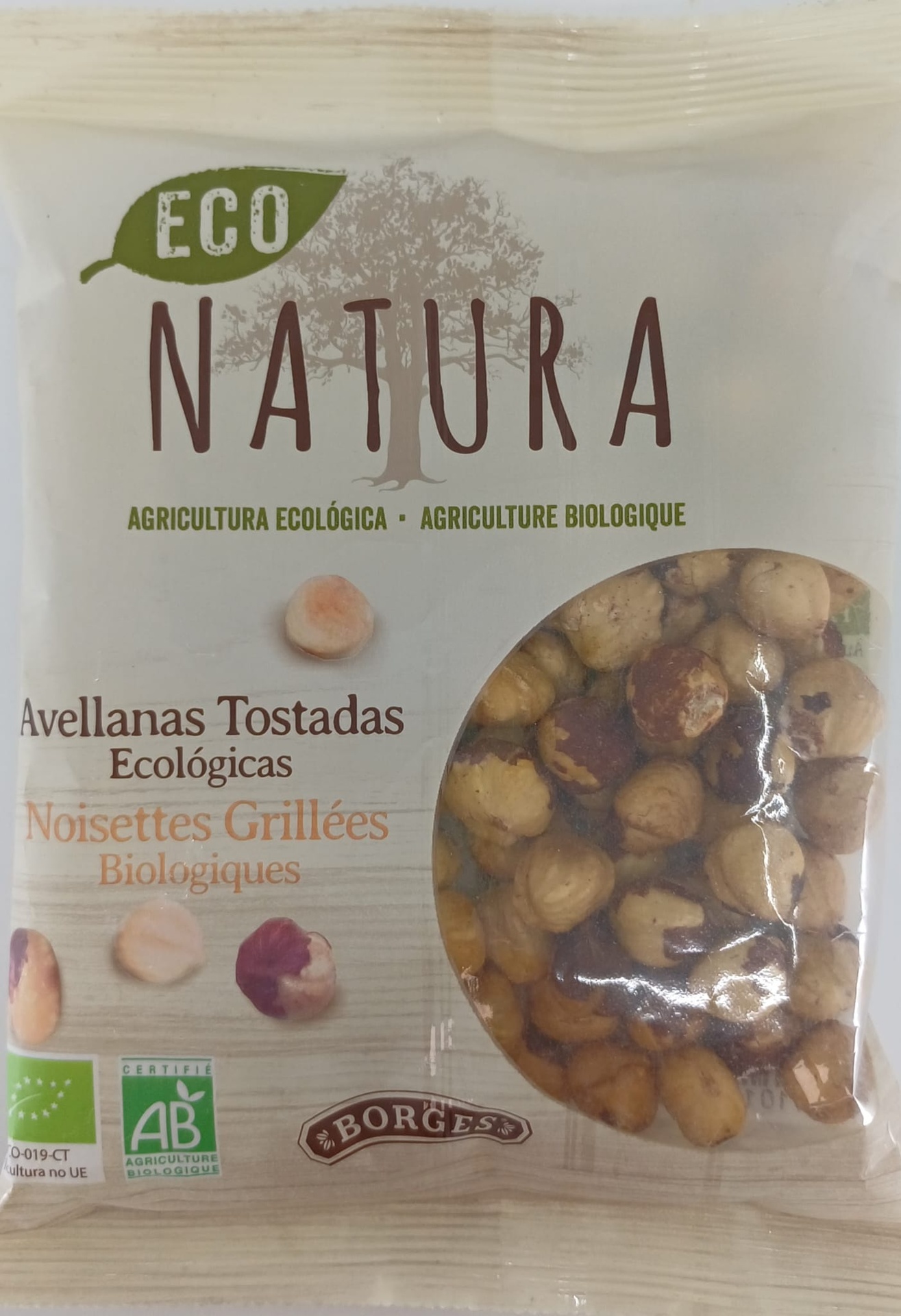 Avellanas Tostadas Ecológicas 100 g BORGES NATURA