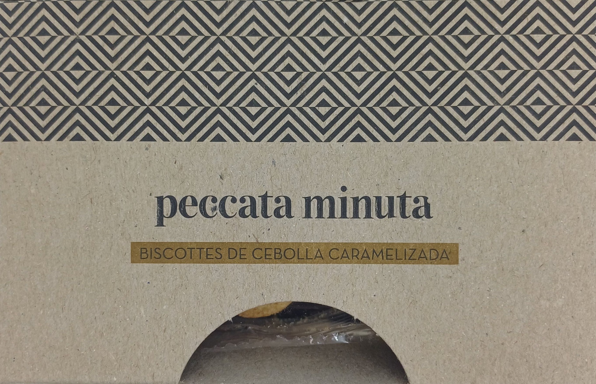 Estuche Biscottes de Cebolla Caramelizada 50 g PECCATA MINUTA