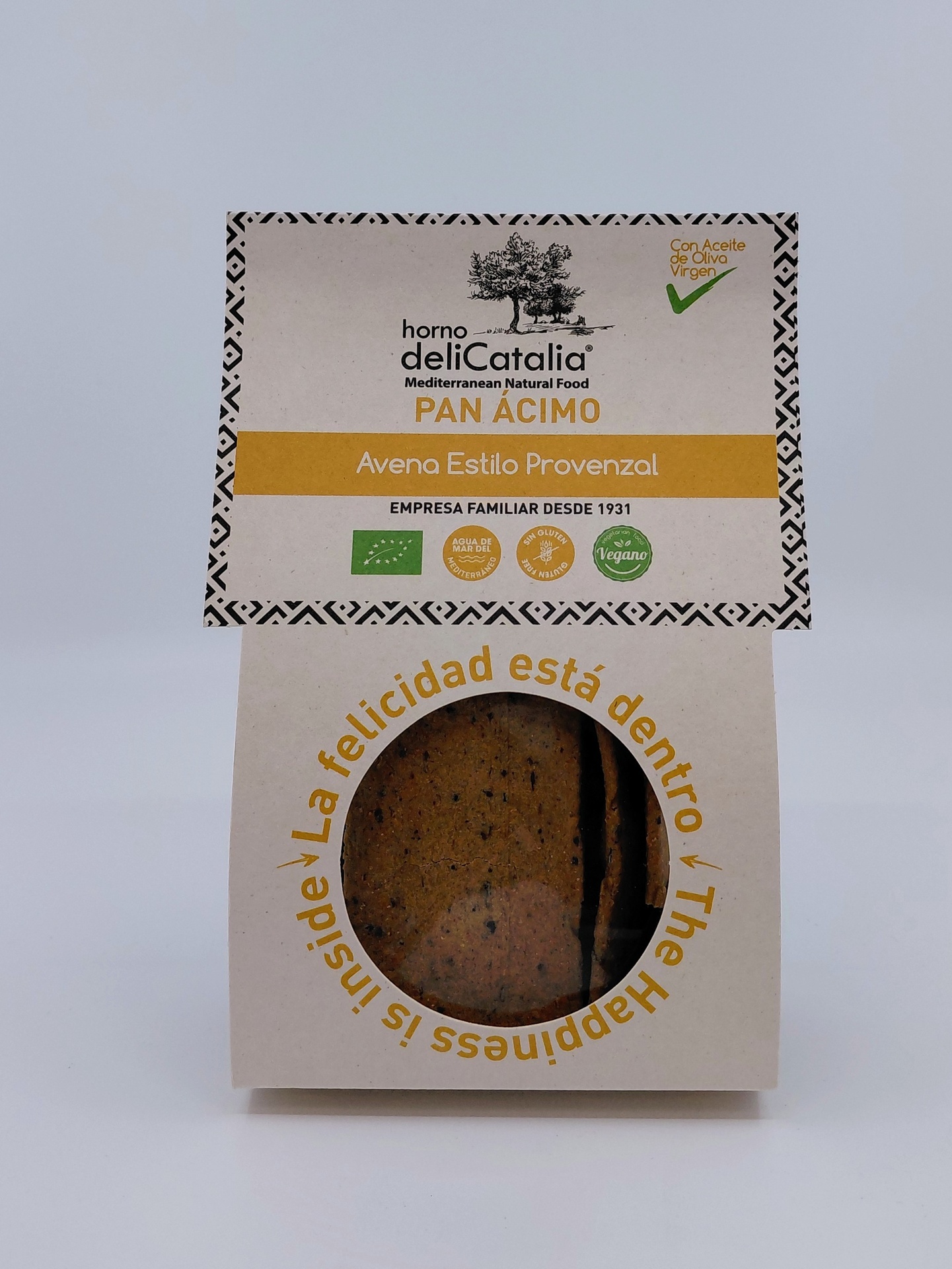 Bolsa Pan Ácimo Avena Provenzal Bio 100 g HORNO DELICATALIA