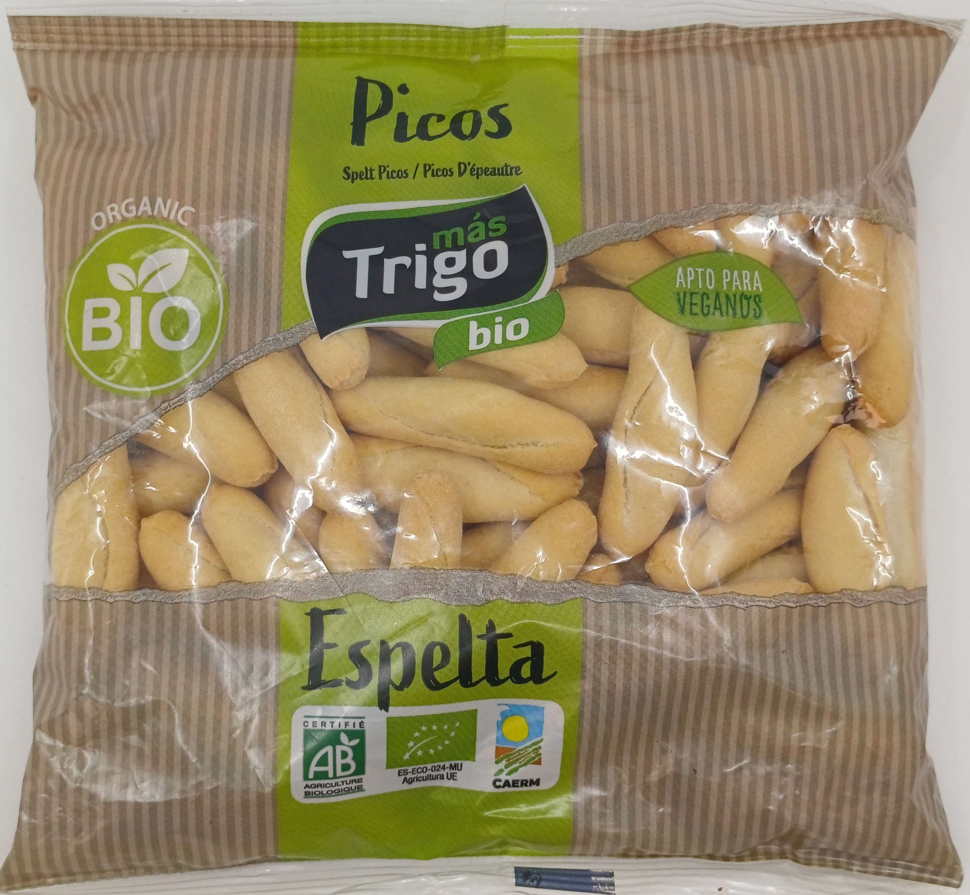Bolsa Picos Harina Trigo Espelta Bio Vegano 150 g MASTRIGO