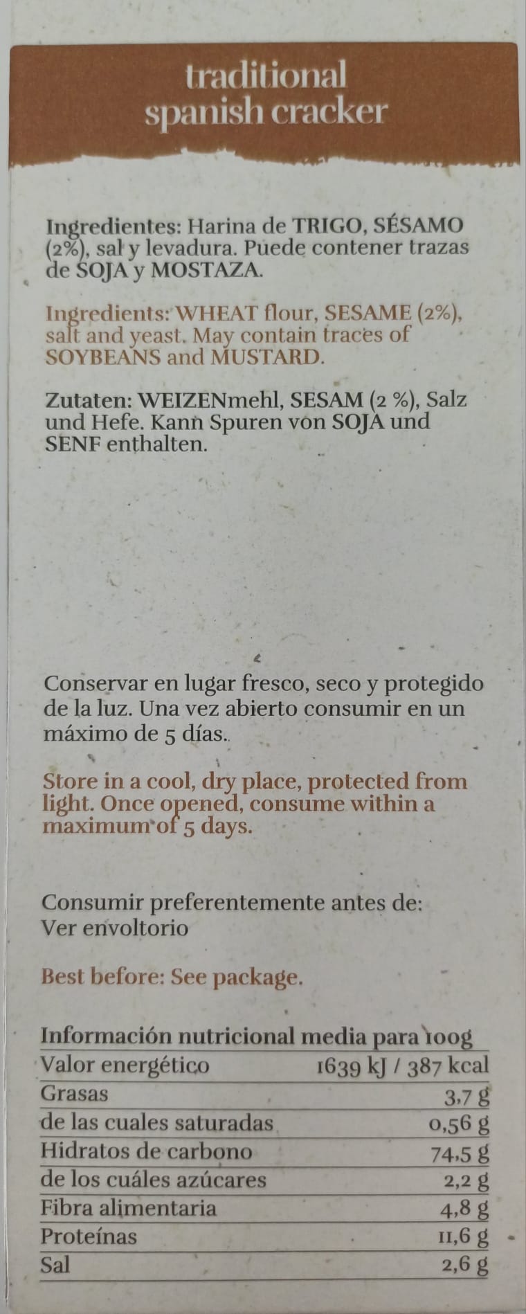 Estuche Regañá Método Tradicional 180 g ESPIGA BLANCA