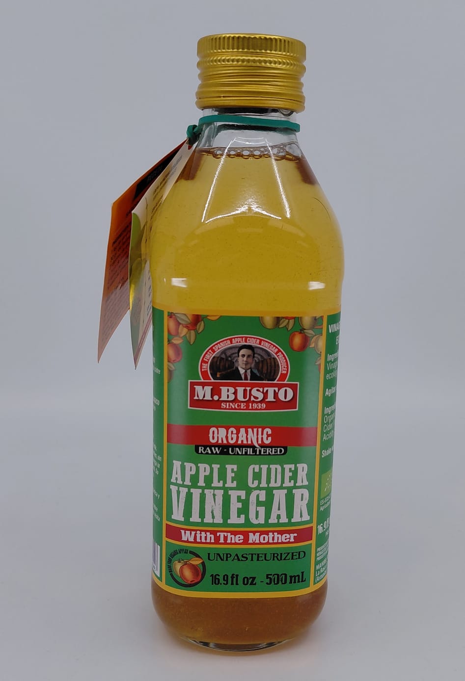 Vinagre de Sidra Manzana Ecológico Sin Filtrar 500 ml M.BUSTO