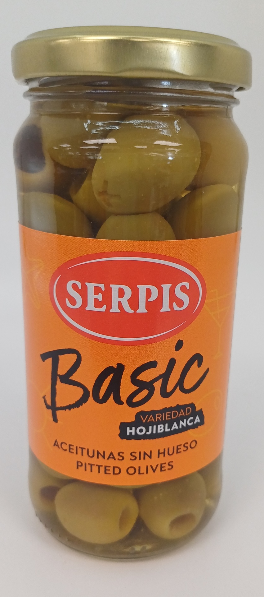 Tarro Aceitunas Hojiblanca Verdes sin Hueso 235 g Neto SERPIS 