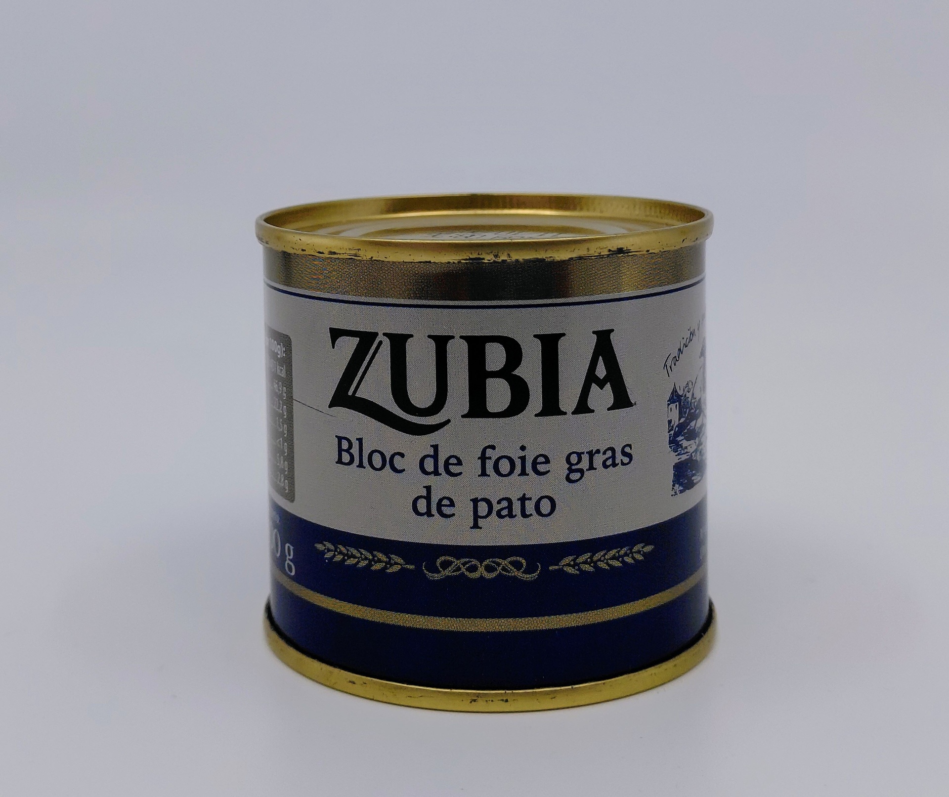 Lata Bloc de Foie de Pato 100 g ZUBIA