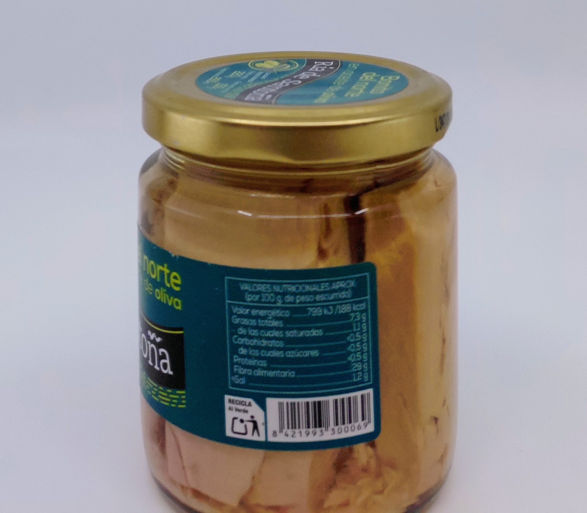 Tarro Lomos de Bonito del Norte en Aceite de Oliva 220 g Neto RÍA DE SANTOÑA