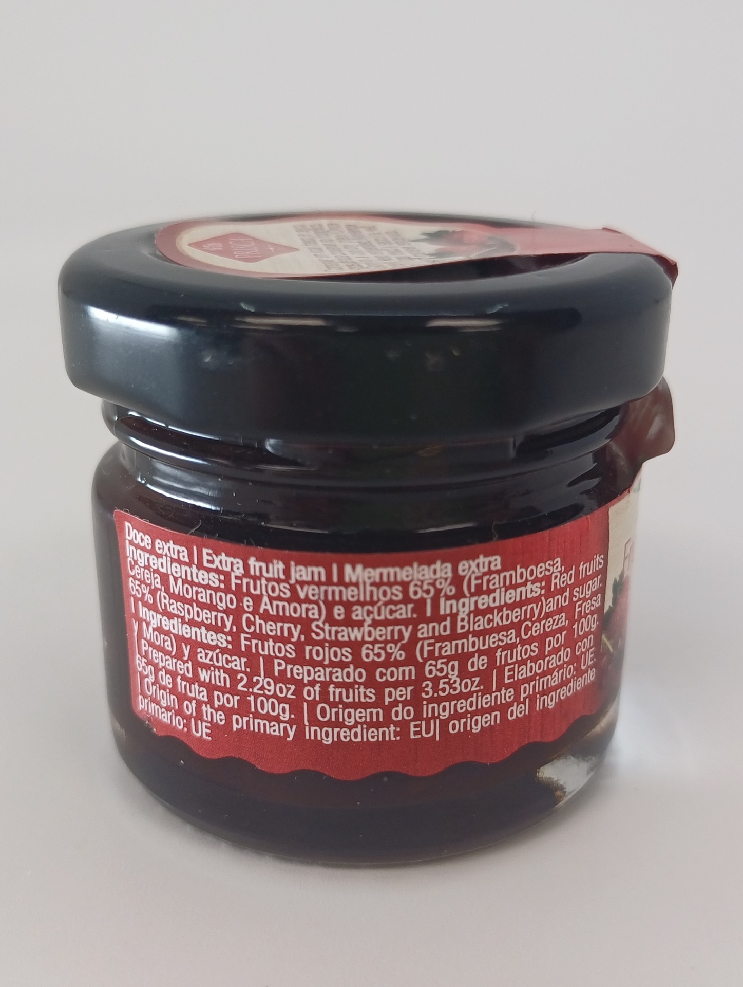 Tarro Confitura Frutos Rojos 30 g Neto CASA DA PRISCA