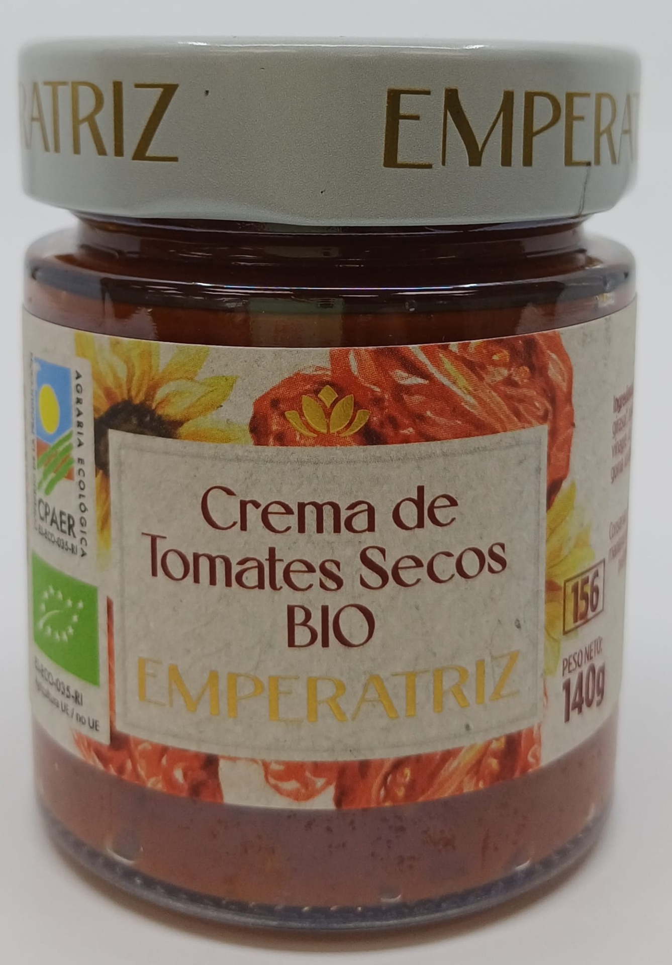 Tarro Crema de Tomates Secos Bio 140 g Neto EMPERATRIZ